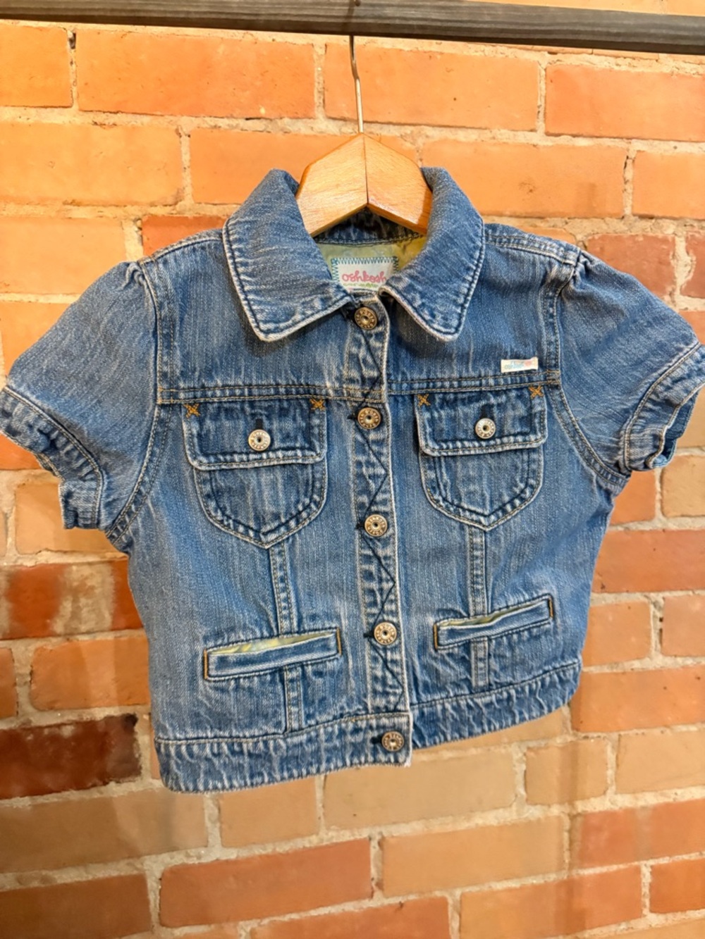 OshKosh B'gosh Blue Short-Sleeve Denim Jacket